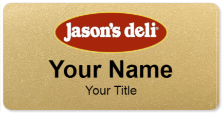 Custom name badges for Jasons Deli