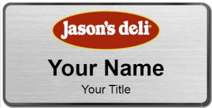 Custom name badges for Jasons Deli