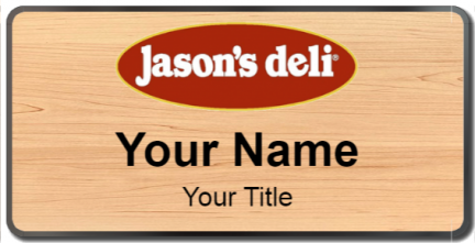 Custom name badges for Jasons Deli