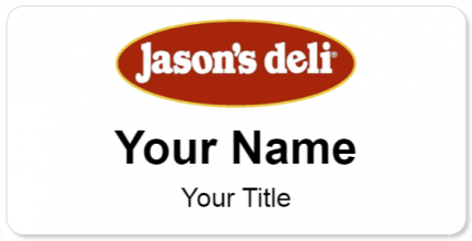Custom name badges for Jasons Deli