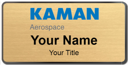 Custom name badges for Kaman Aerospace