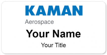 Custom name badges for Kaman Aerospace