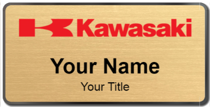 Custom name badges for Kawasaki Motors