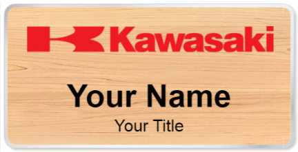 Custom name badges for Kawasaki Motors