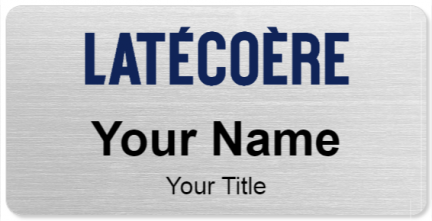 Custom name badges for Latecoere Group