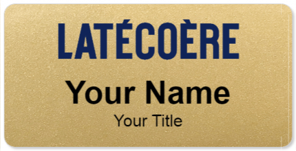 Custom name badges for Latecoere Group