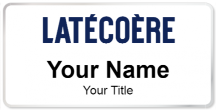 Custom name badges for Latecoere Group