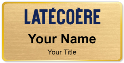Custom name badges for Latecoere Group
