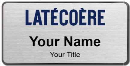 Custom name badges for Latecoere Group