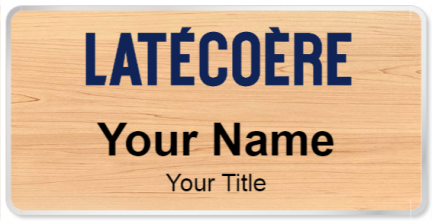 Custom name badges for Latecoere Group