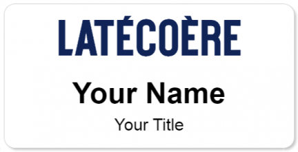 Custom name badges for Latecoere Group