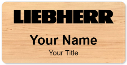 Custom name badges for Liebherr