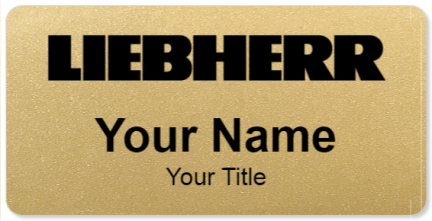 Custom name badges for Liebherr