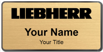 Custom name badges for Liebherr