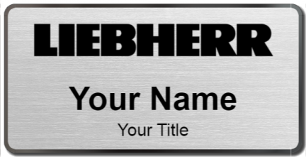Custom name badges for Liebherr