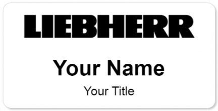 Custom name badges for Liebherr