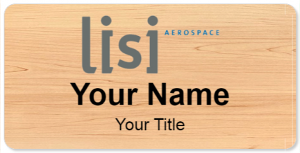 Custom name badges for Lisi Aerospace