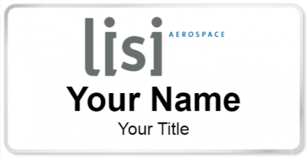 Custom name badges for Lisi Aerospace