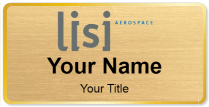 Custom name badges for Lisi Aerospace