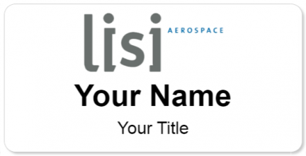 Custom name badges for Lisi Aerospace