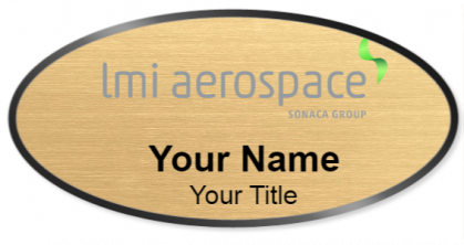 Custom name badges for LMI Aerospace