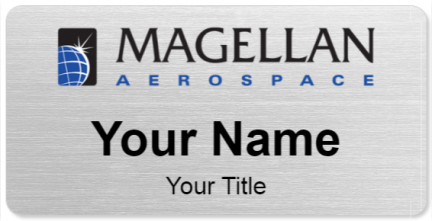 Custom name badges for Magellan Aerospace