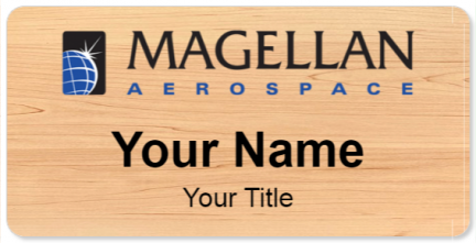 Custom name badges for Magellan Aerospace