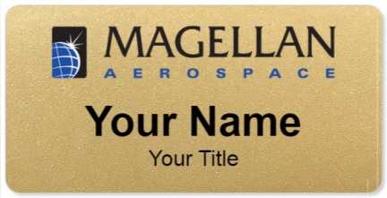 Custom name badges for Magellan Aerospace