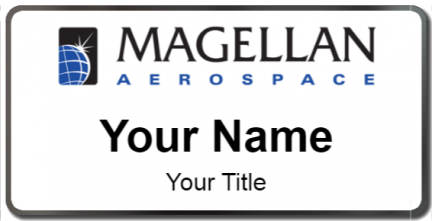Custom name badges for Magellan Aerospace