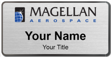 Custom name badges for Magellan Aerospace