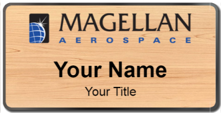 Custom name badges for Magellan Aerospace
