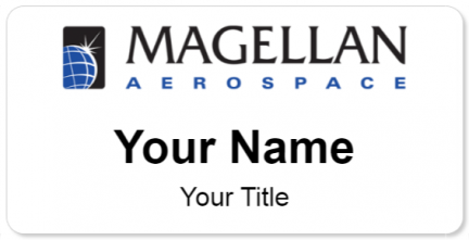 Custom name badges for Magellan Aerospace