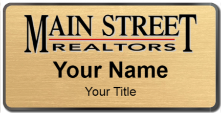 Custom name badges for Main Street Realtors