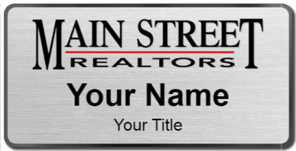 Custom name badges for Main Street Realtors