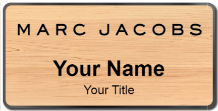 Custom name badges for Marc Jacobs