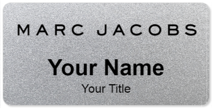 Custom name badges for Marc Jacobs