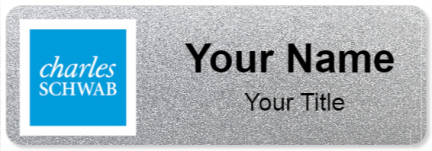 Custom name badges for Charles Schwab