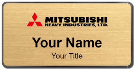 Custom name badges for Mitsubishi Heavy Industries
