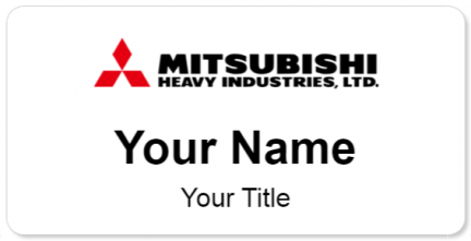 Custom name badges for Mitsubishi Heavy Industries