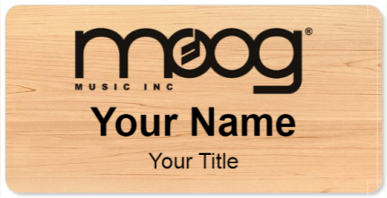 Custom name badges for MOOG Music