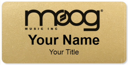 Custom name badges for MOOG Music