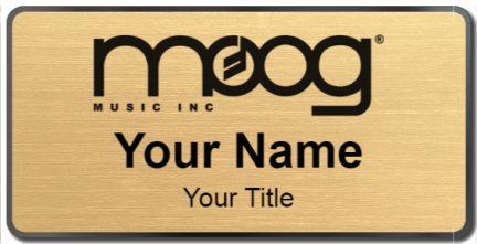 Custom name badges for MOOG Music