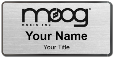 Custom name badges for MOOG Music