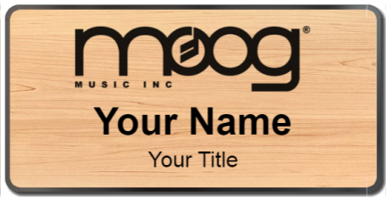 Custom name badges for MOOG Music