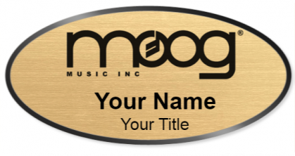 Custom name badges for MOOG Music
