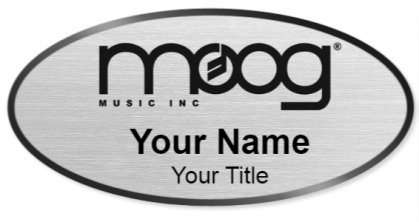 Custom name badges for MOOG Music