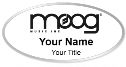 Custom name badges for MOOG Music