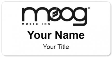Custom name badges for MOOG Music