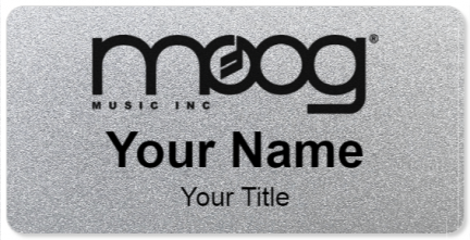 Custom name badges for MOOG Music