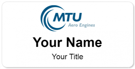 Custom name badges for MTU Aero Engines
